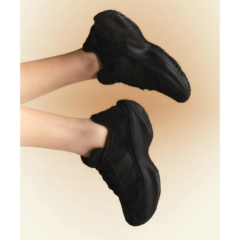 New Balance Wrpd Runner Cushioned Height Increase Wear Resistant Breathable Low Top Casual Running Shoes Unisex Black-12