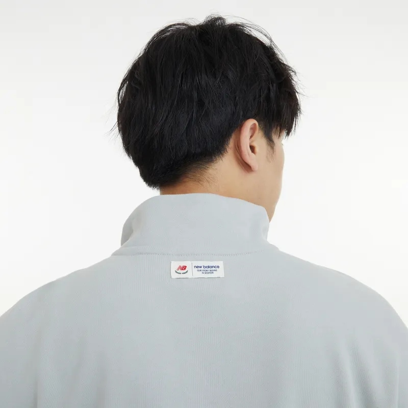 New Balance Sweatshirt Fall And Winter Unisex Gray-6