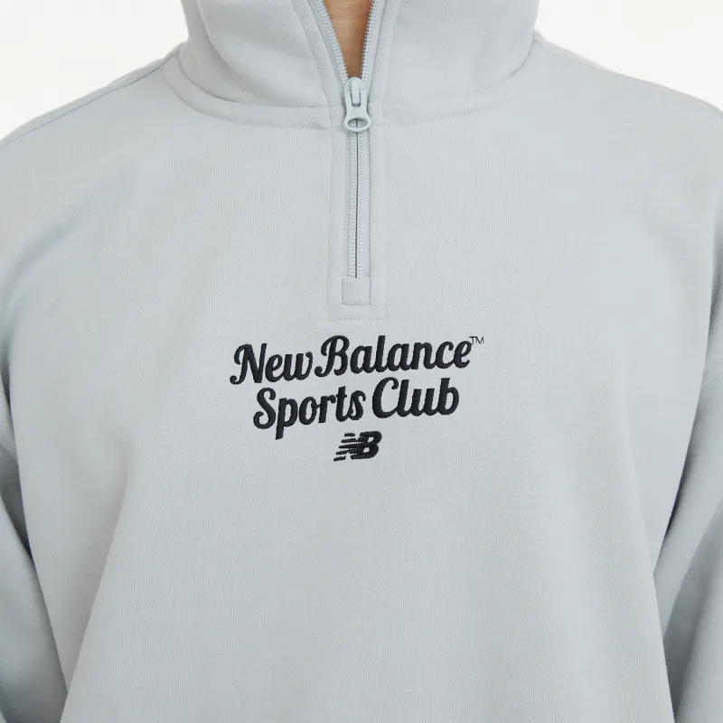 New Balance Sweatshirt Fall And Winter Unisex Gray-5
