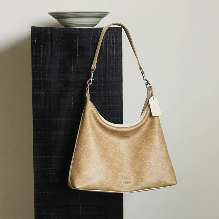 LOSEA PU Tote Bag, Shoulder Bag Medium Size Women's Mulberry Lily-1