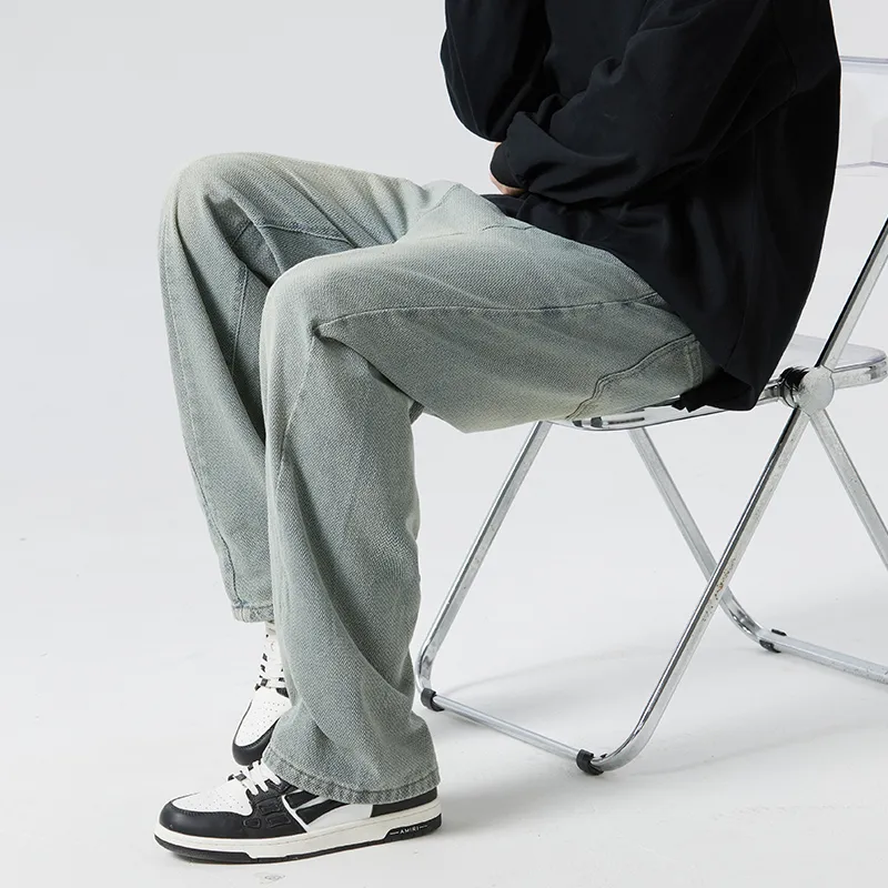 K bird Jeans Unisex Vintage Blue-2