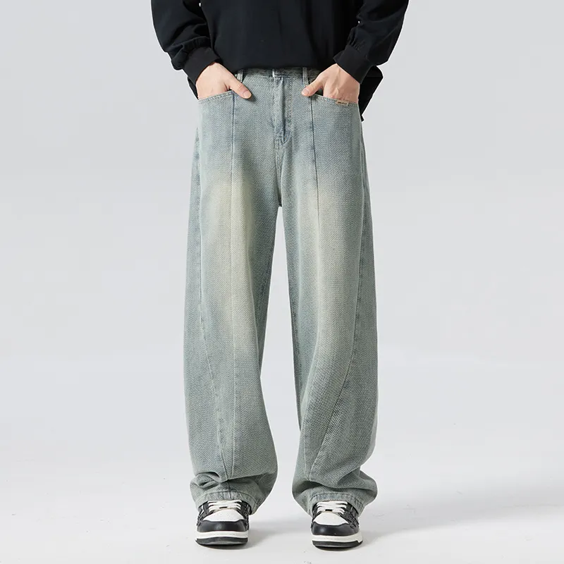 K bird Jeans Unisex Vintage Blue-6
