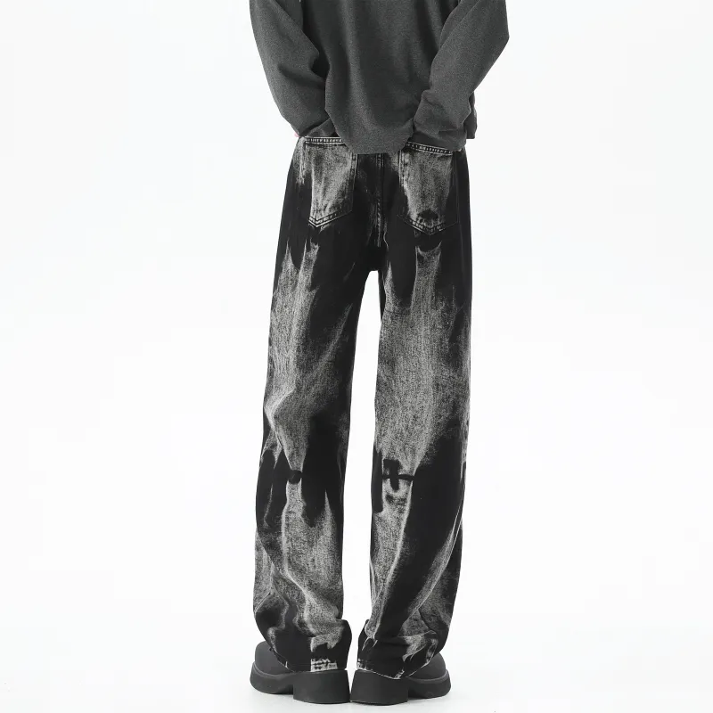 WELTER EXPERIMENT Jeans Men's Black Gray-12