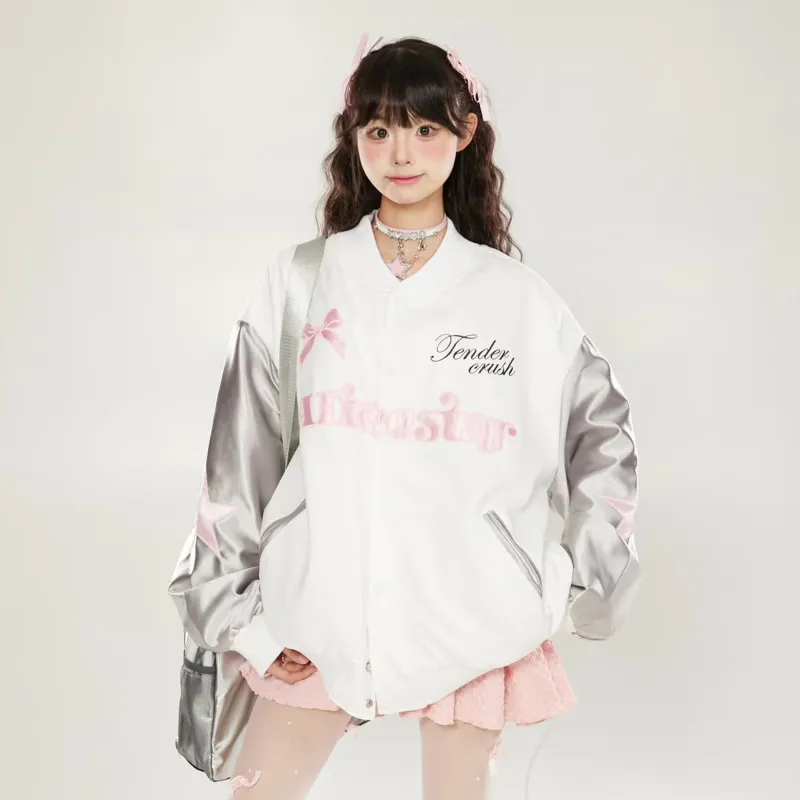 WELTER EXPERIMENT American Luxury Streetwear Trendy Baseball Jacket Unisex-9