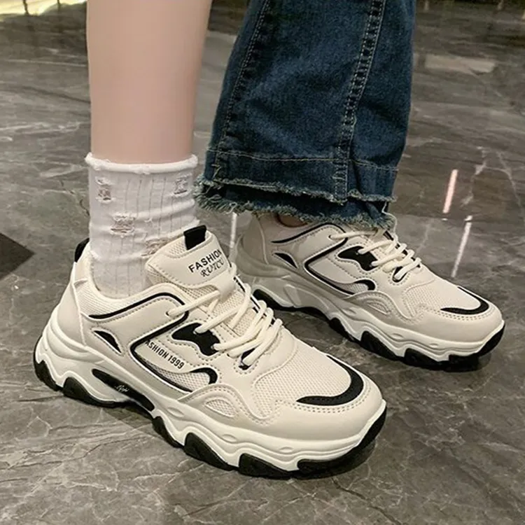 Luji Abrasion Resistant Low Top Chunky Sneakers Women's-5