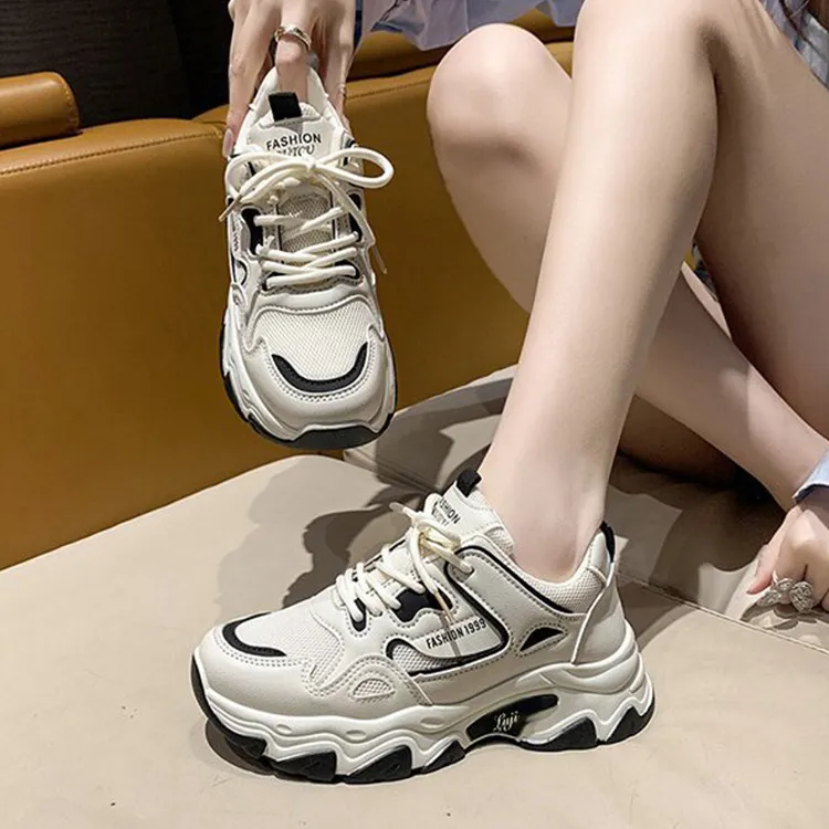 Luji Abrasion Resistant Low Top Chunky Sneakers Women's-7