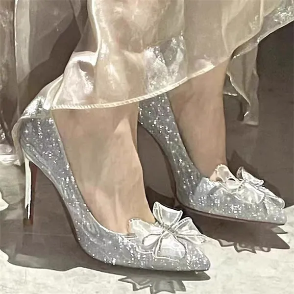 Luji High Heels Women's Silver-4