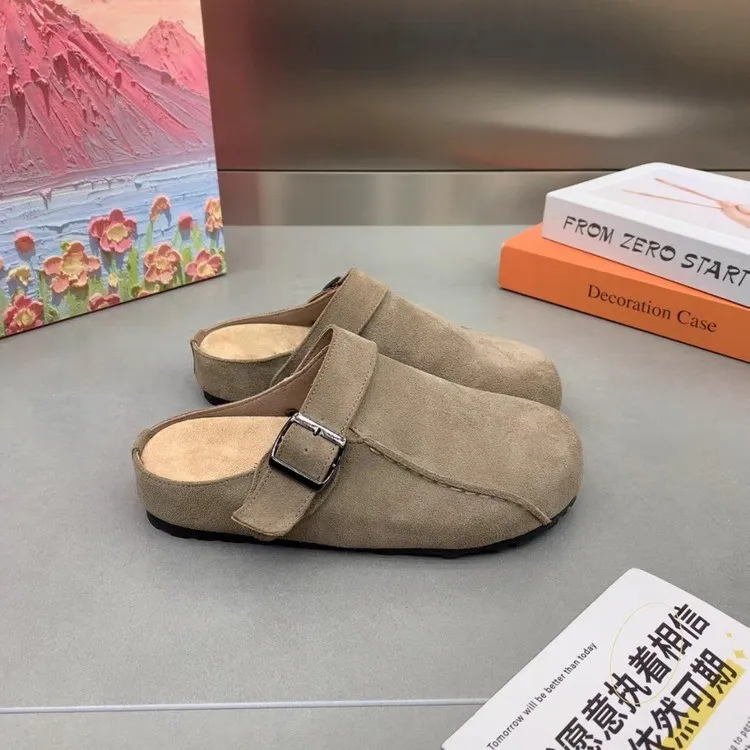 Luji Rubber Sole Quiet Closed Toe Slippers Women's-4