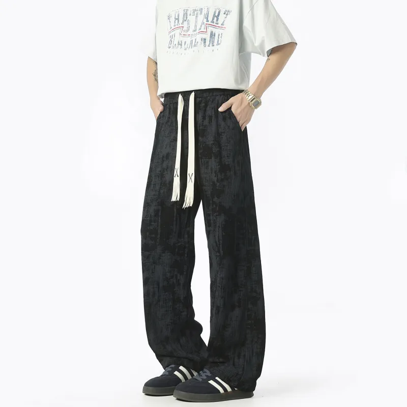 WOSAWE Casual Pants Draped Pants Thin Air Conditioners Pants Unisex-5