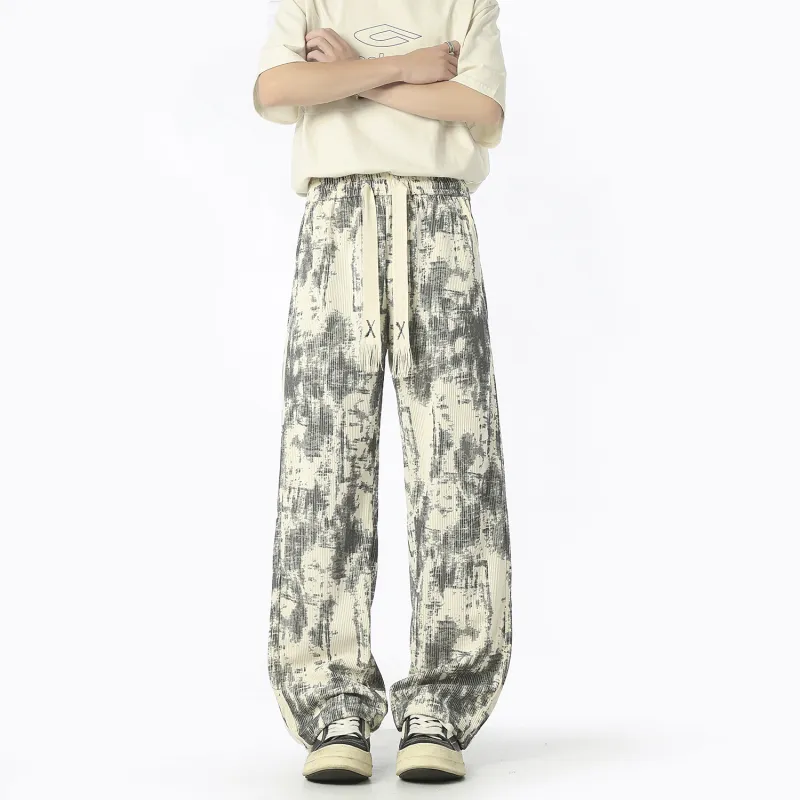 WOSAWE Casual Pants Draped Pants Thin Air Conditioners Pants Unisex-3