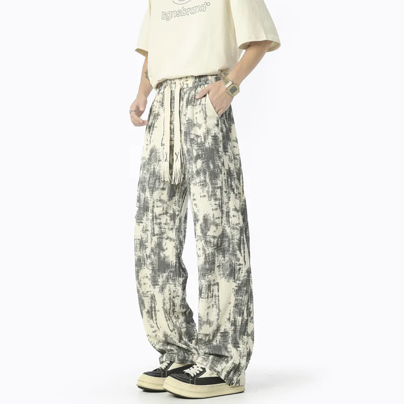 WOSAWE Casual Pants Draped Pants Thin Air Conditioners Pants Unisex-1