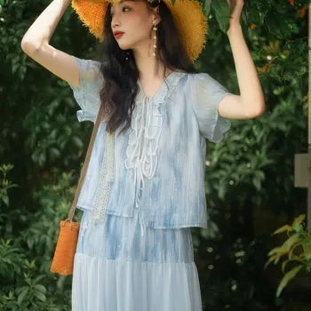 ANNECHEN Two Piece Skirt Sets Women's