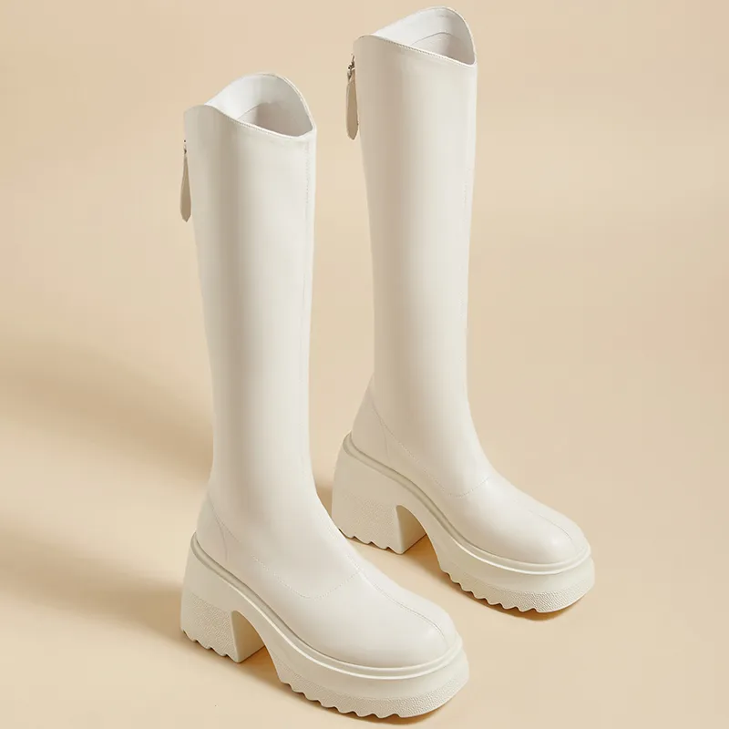 A Poinsettia Princess Knee high Boots Women's-12