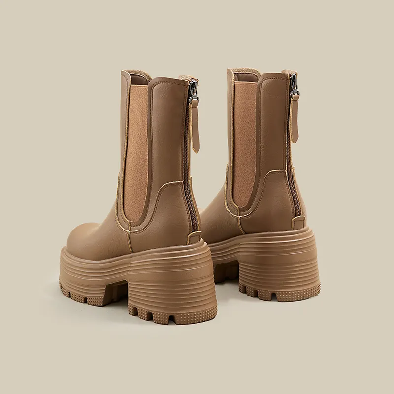 A Poinsettia Princess Short Chelsea Boots Women's-23