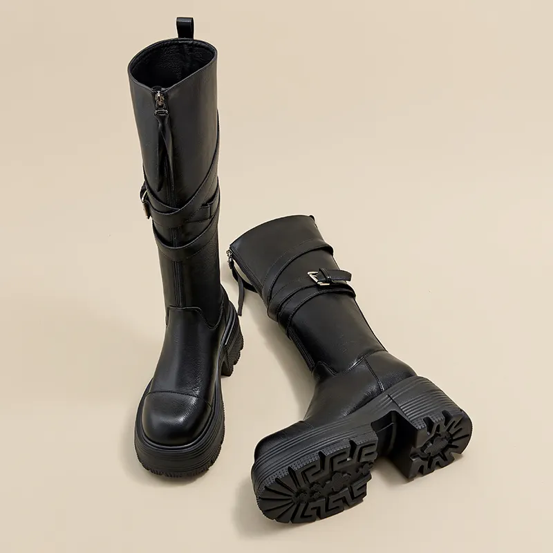 A Poinsettia Princess Knee high Boots Women's-3