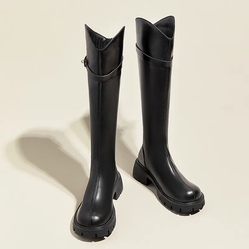 A Poinsettia Princess Knee high Boots 5.5CM Women's-3