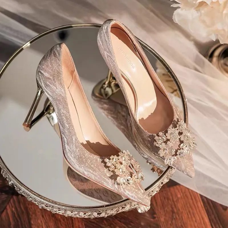A Poinsettia Princess High Heels Women's-11