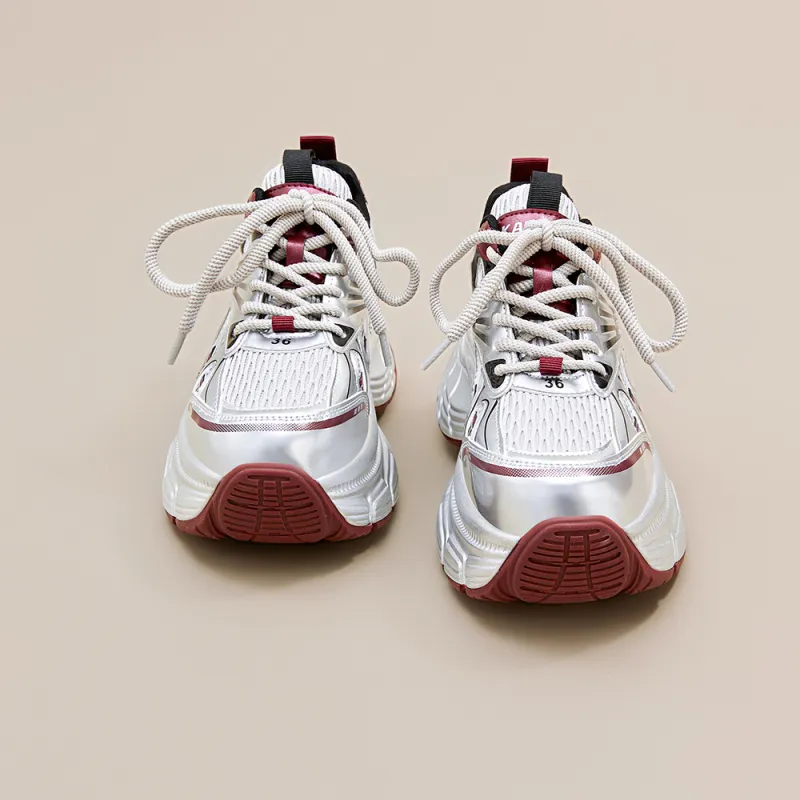 A Poinsettia Princess Low Top Chunky Sneakers Women's-7