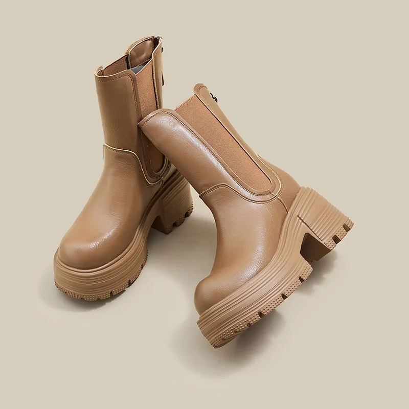 A Poinsettia Princess Short Chelsea Boots Women's-10