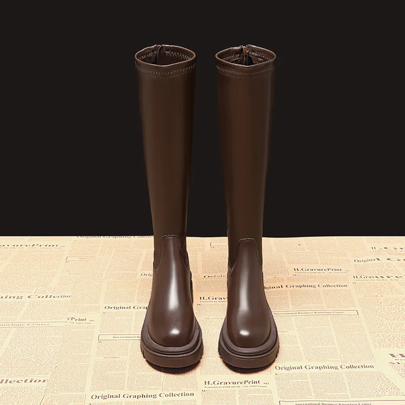 A Poinsettia Princess Knee high Boots Women's-2