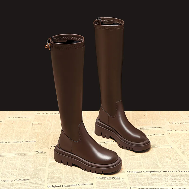 A Poinsettia Princess Knee high Boots Women's-1