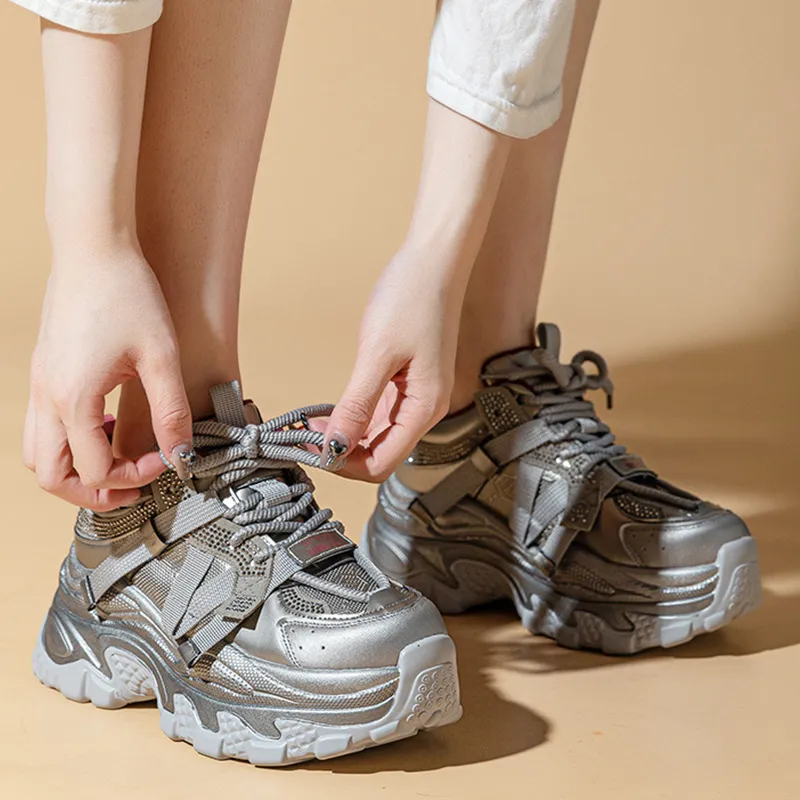 A Poinsettia Princess Chunky Sneakers Women's-14