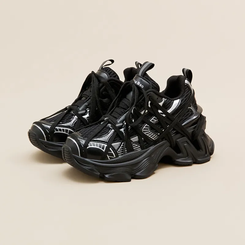 A Poinsettia Princess Low Top Chunky Sneakers Women's-11