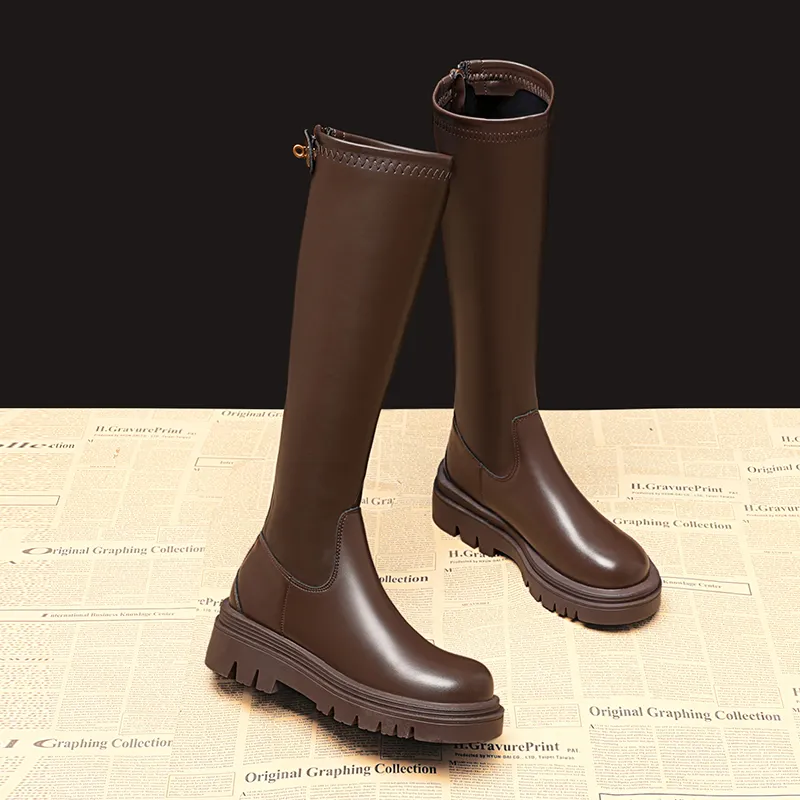 A Poinsettia Princess Knee high Boots Women's-4