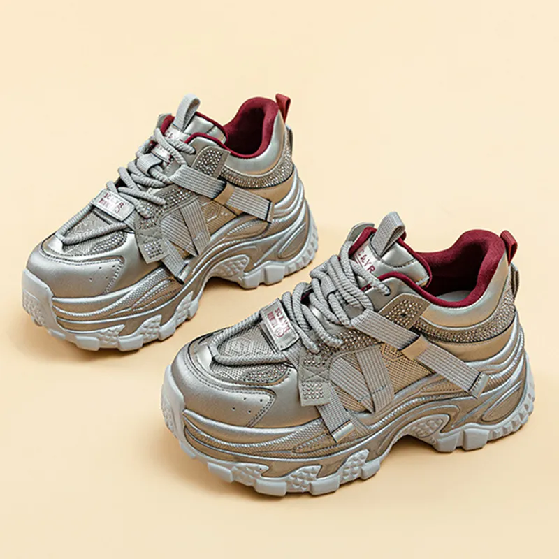 A Poinsettia Princess Chunky Sneakers Women's-11