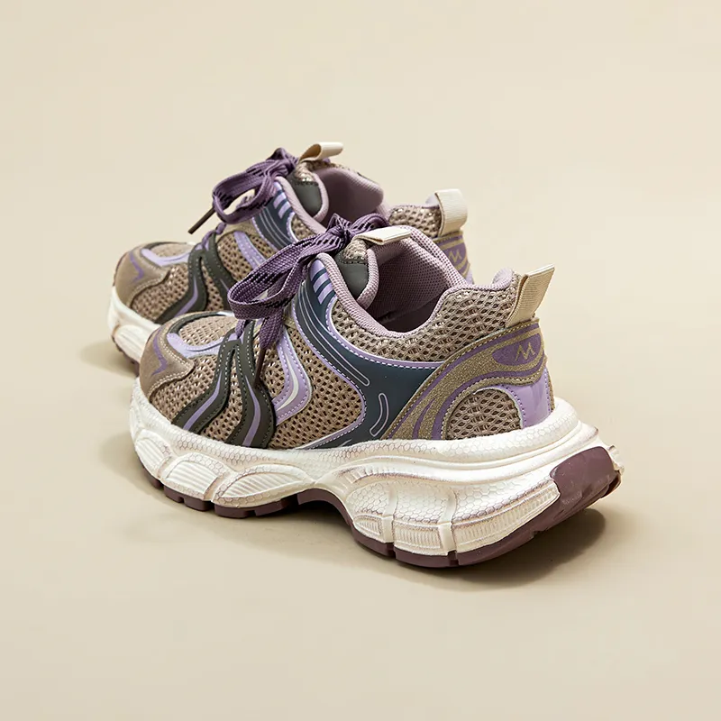 A Poinsettia Princess Height Increasing Low-Top Chunky Sneakers Women's-3