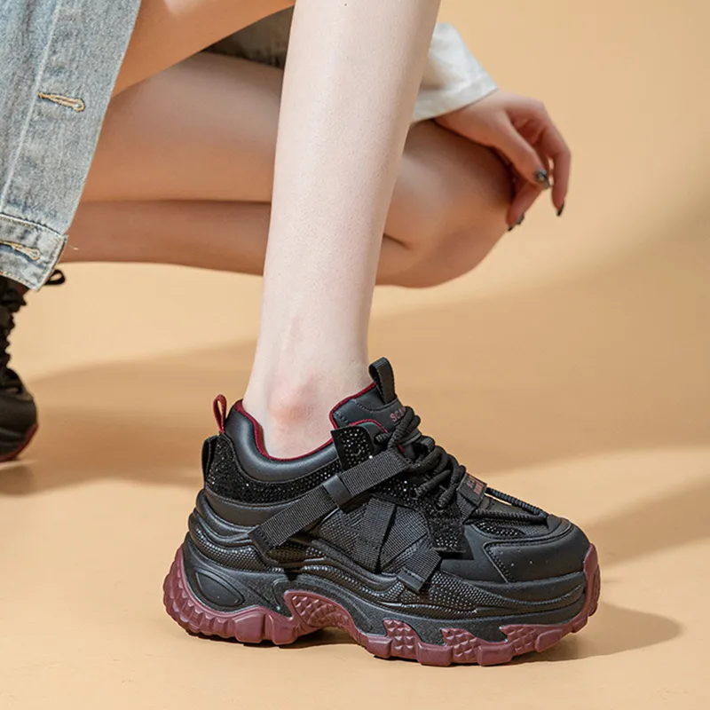 A Poinsettia Princess Chunky Sneakers Women's-3