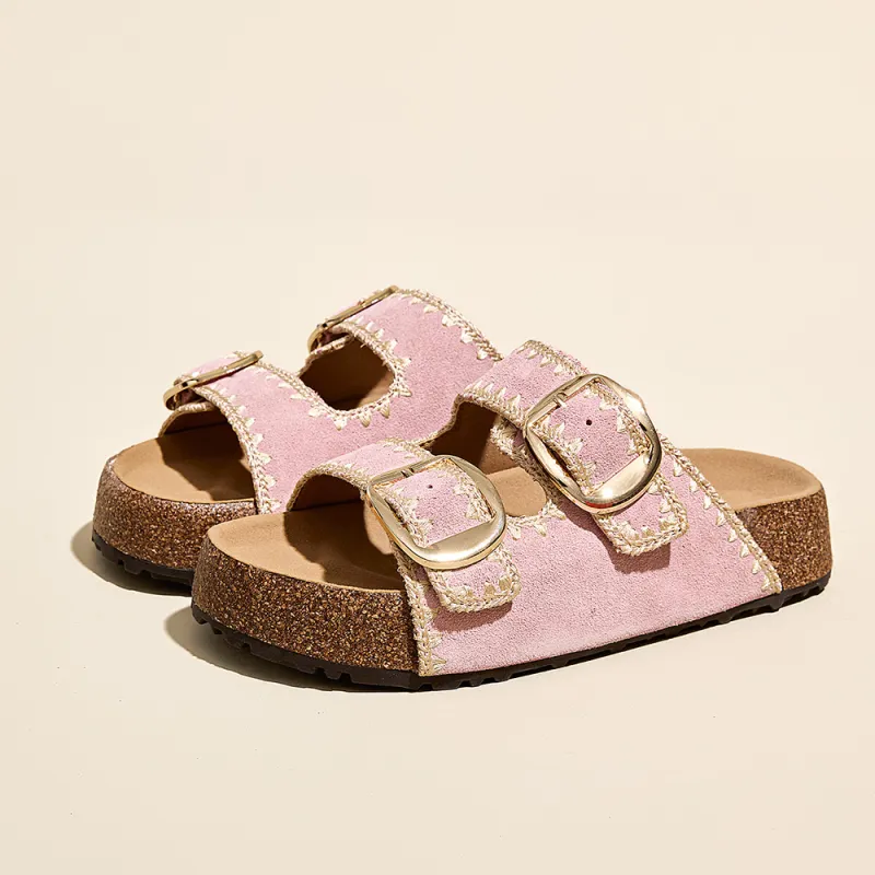 A Poinsettia Princess Slide Slippers Women's-2
