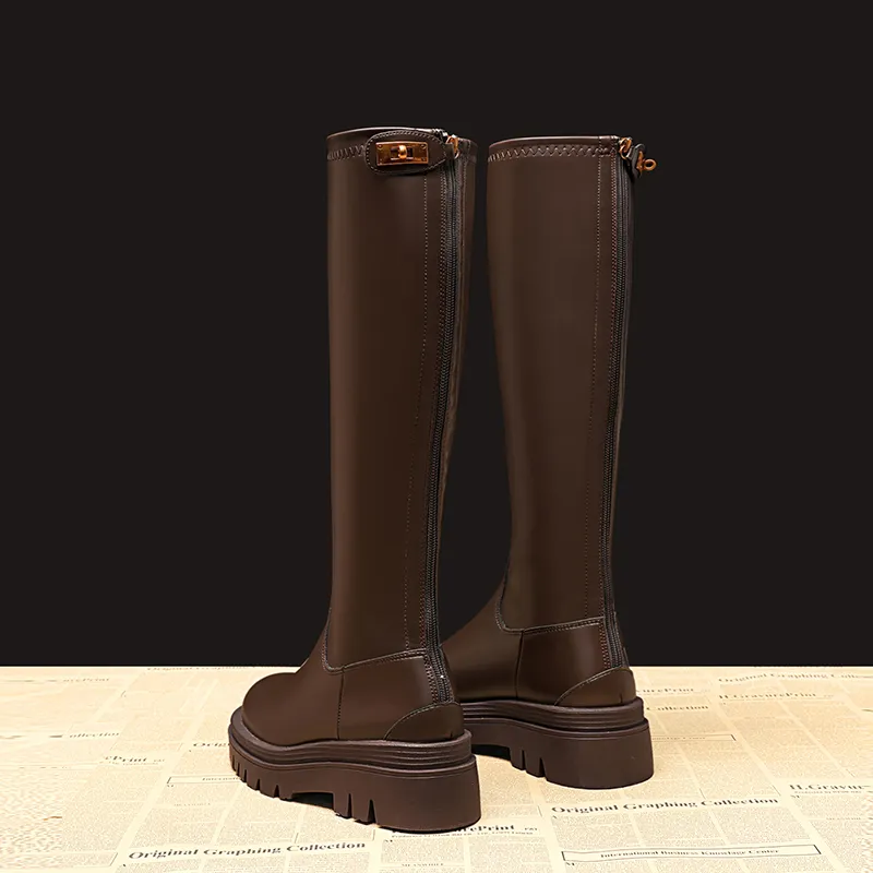 A Poinsettia Princess Knee high Boots Women's-3