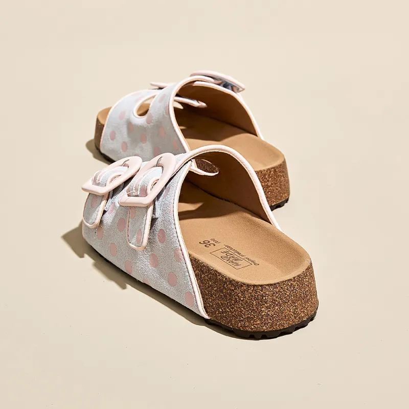 A Poinsettia Princess Composite Sole Quiet, Slip Resistant, Antibacterial Cushioning Slide Slippers Women's-13