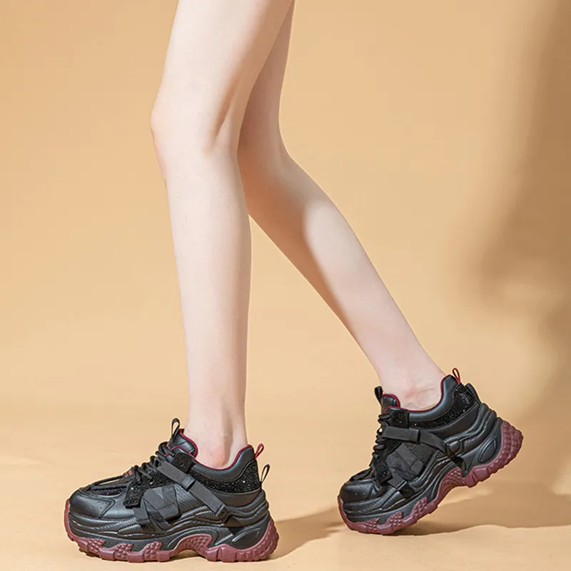 A Poinsettia Princess Chunky Sneakers Women's-4