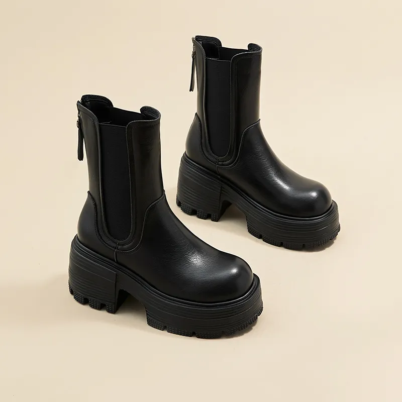 A Poinsettia Princess Short Chelsea Boots Women's-6