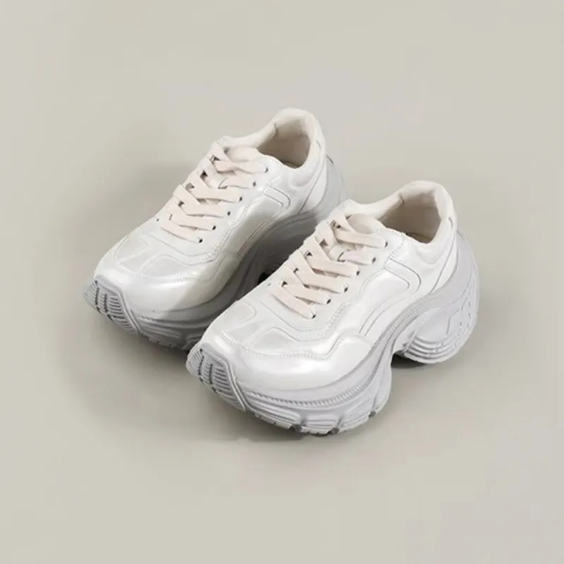 A Poinsettia Princess Chunky Sneakers Women's Pearlescent Color-1