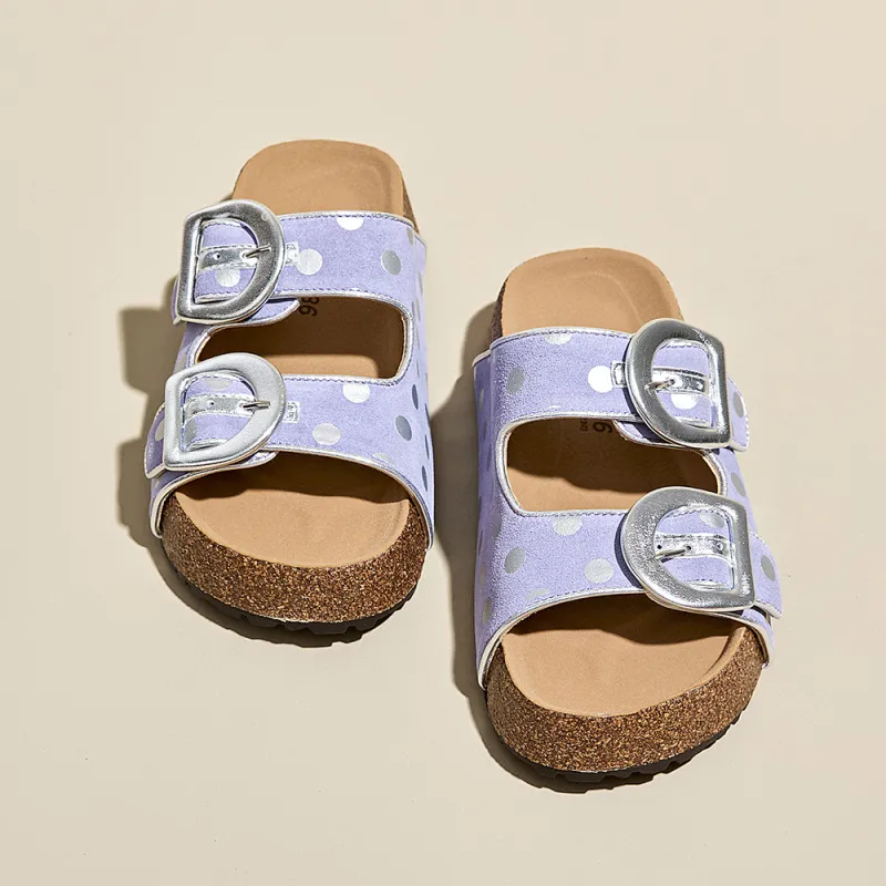 A Poinsettia Princess Composite Sole Quiet, Slip Resistant, Antibacterial Cushioning Slide Slippers Women's-2