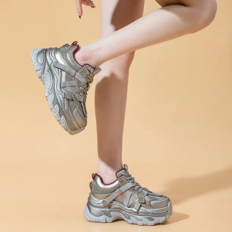 A Poinsettia Princess Chunky Sneakers Women's-13