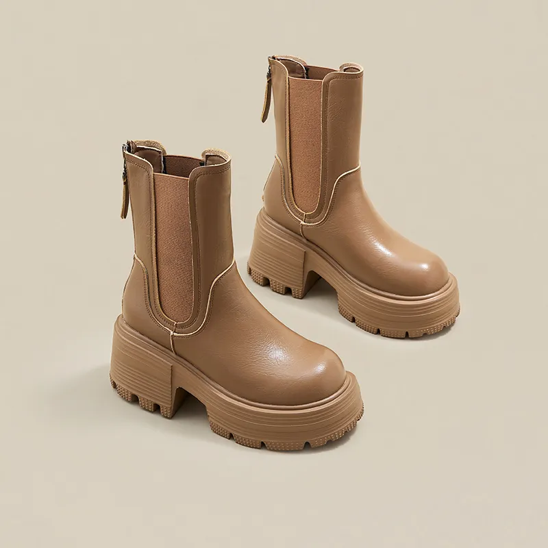 A Poinsettia Princess Short Chelsea Boots Women's-21