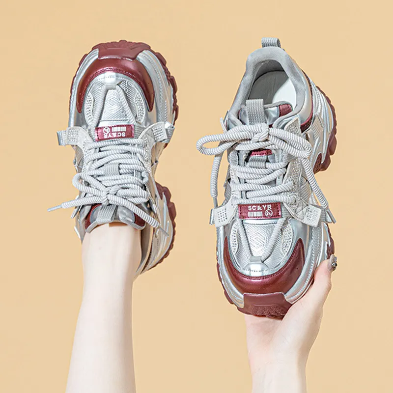 A Poinsettia Princess Chunky Sneakers Women's-9