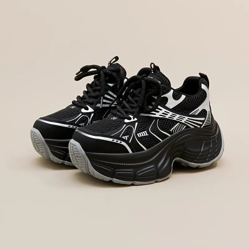 A Poinsettia Princess Low Top Chunky Sneakers Women's-11