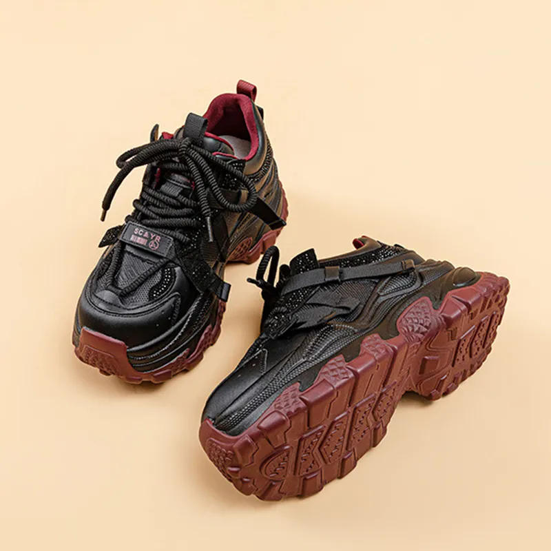 A Poinsettia Princess Chunky Sneakers Women's-1