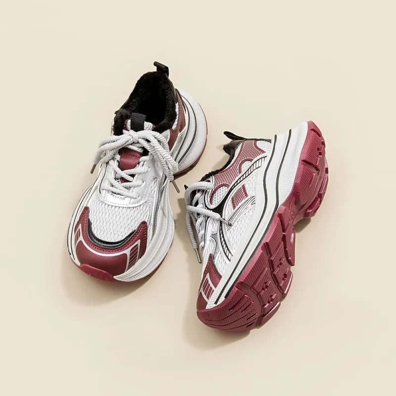 A Poinsettia Princess Low Top Chunky Sneakers Women's-3
