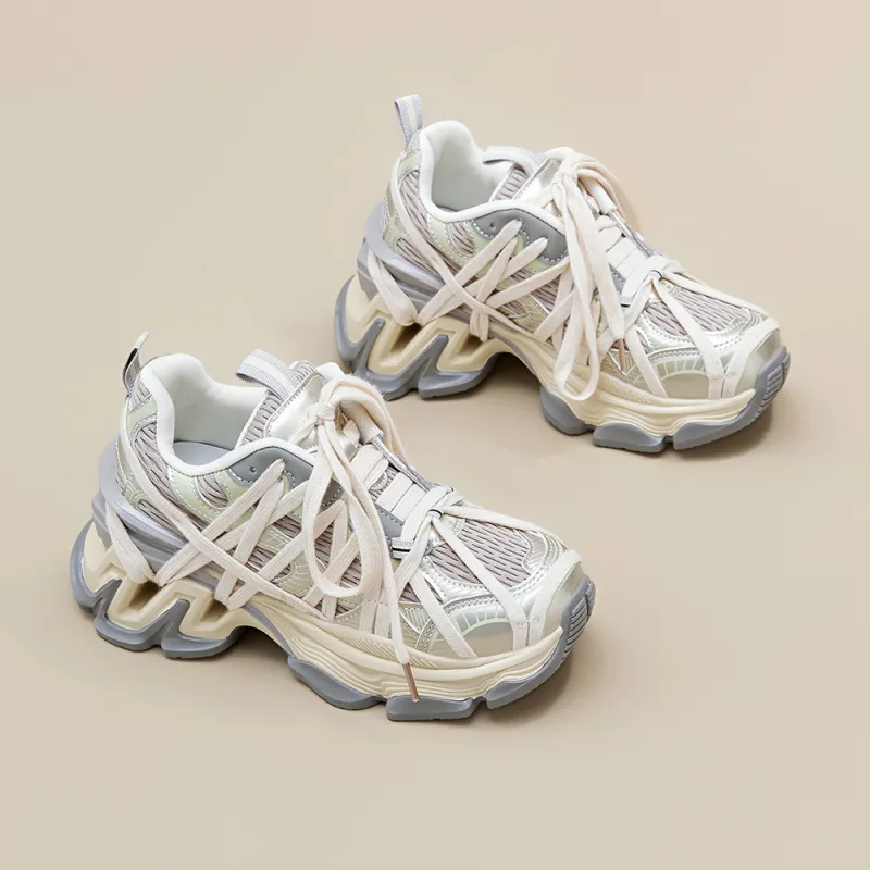 A Poinsettia Princess Low Top Chunky Sneakers Women's-4
