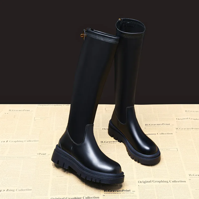 A Poinsettia Princess Knee high Boots Women's-8