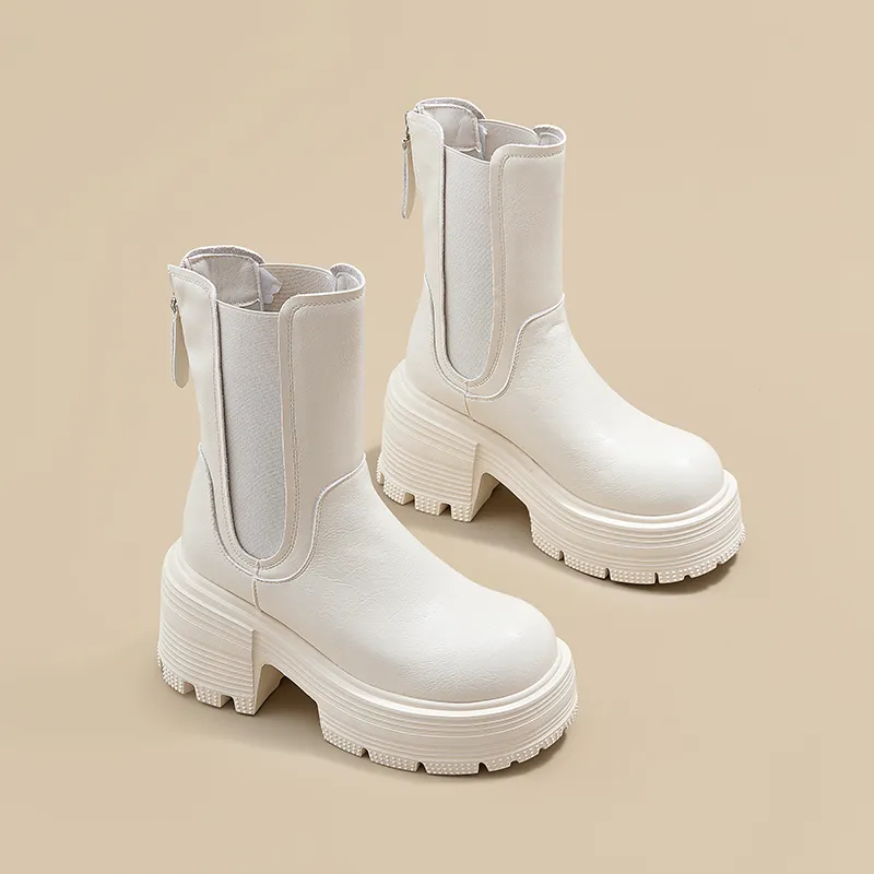 A Poinsettia Princess Short Chelsea Boots Women's-2