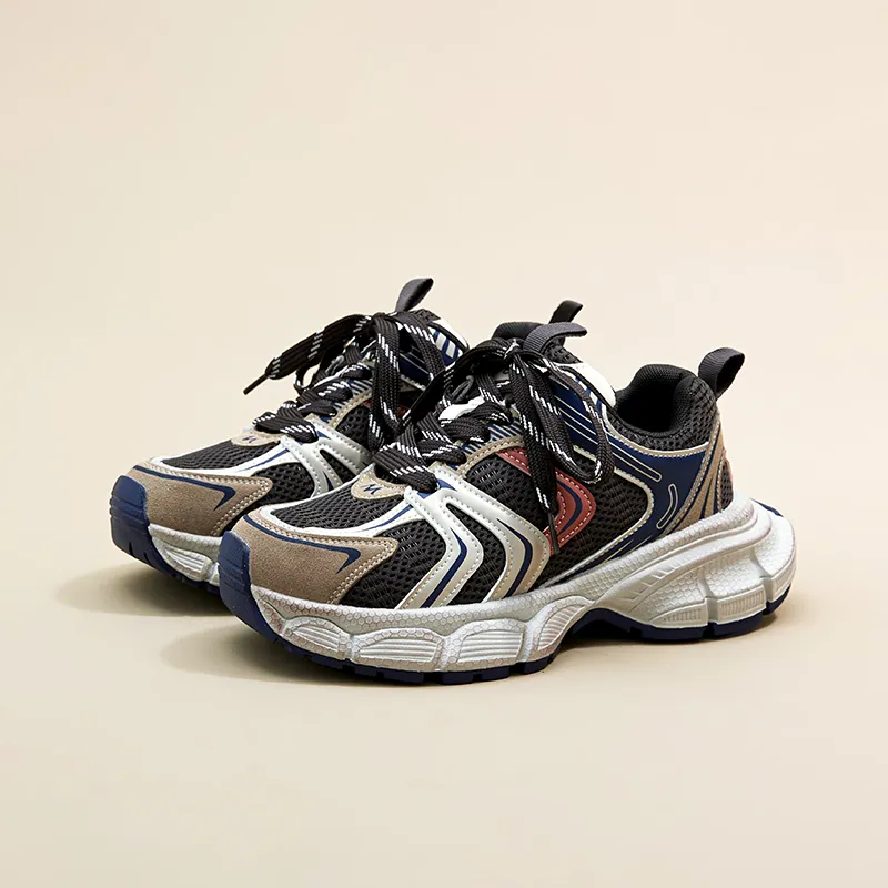 A Poinsettia Princess Height Increasing Low-Top Chunky Sneakers Women's-5