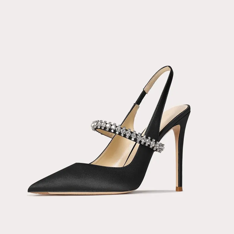 A Poinsettia Princess Slim Heel High Heels Women's-14