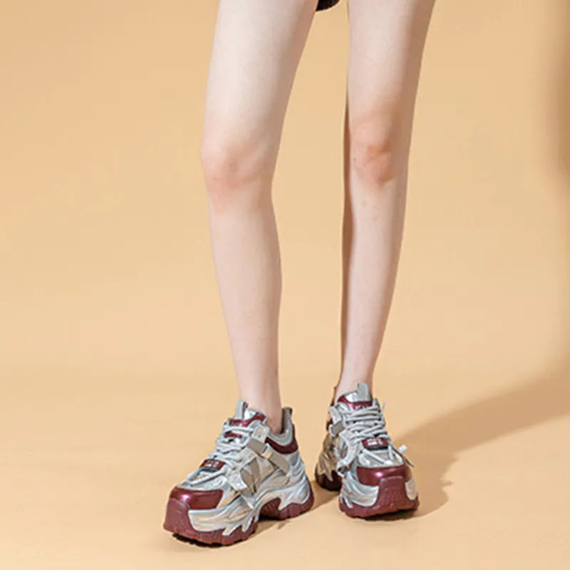 A Poinsettia Princess Chunky Sneakers Women's-6